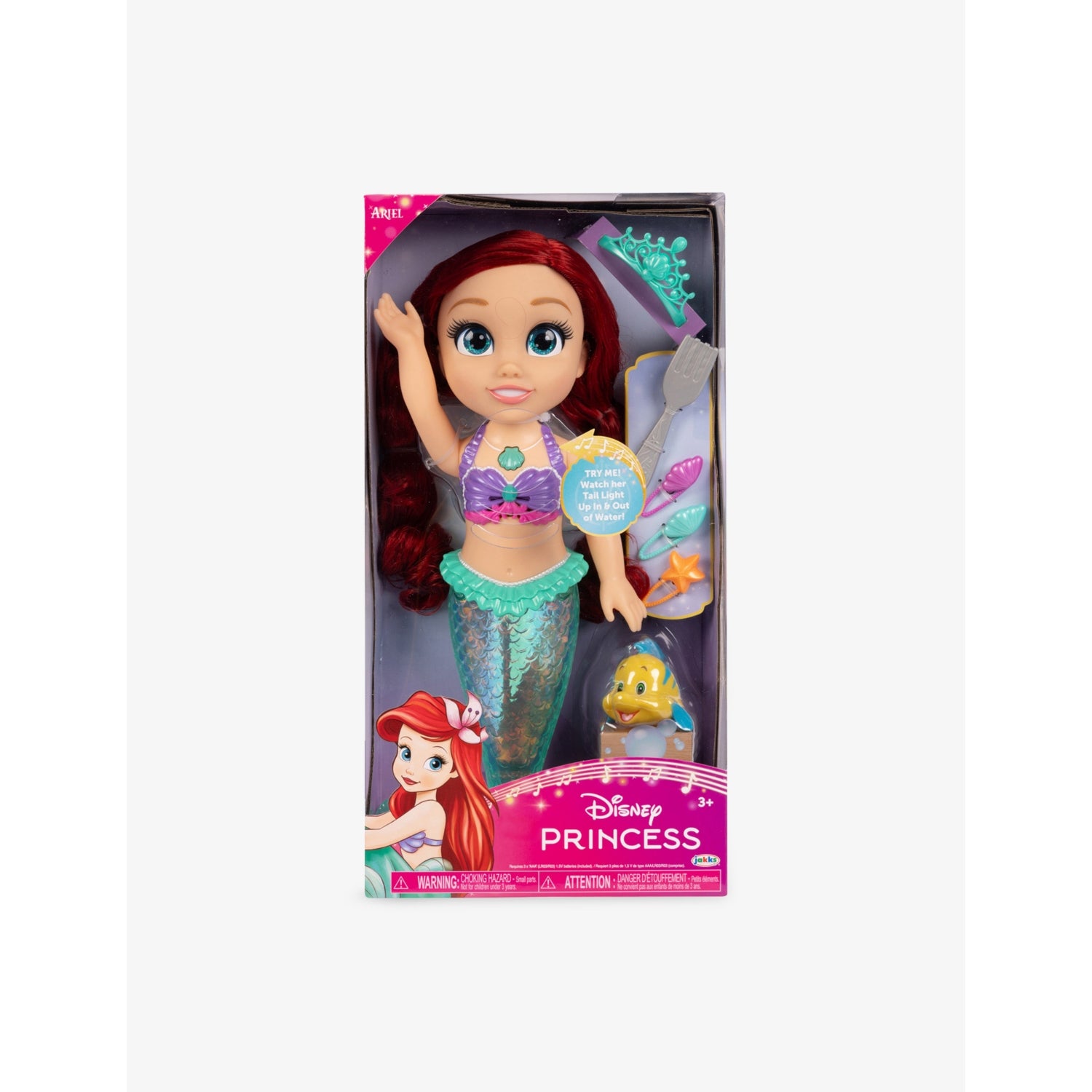 Disney Princesses Ariel singing doll 38cm with accessories - British product