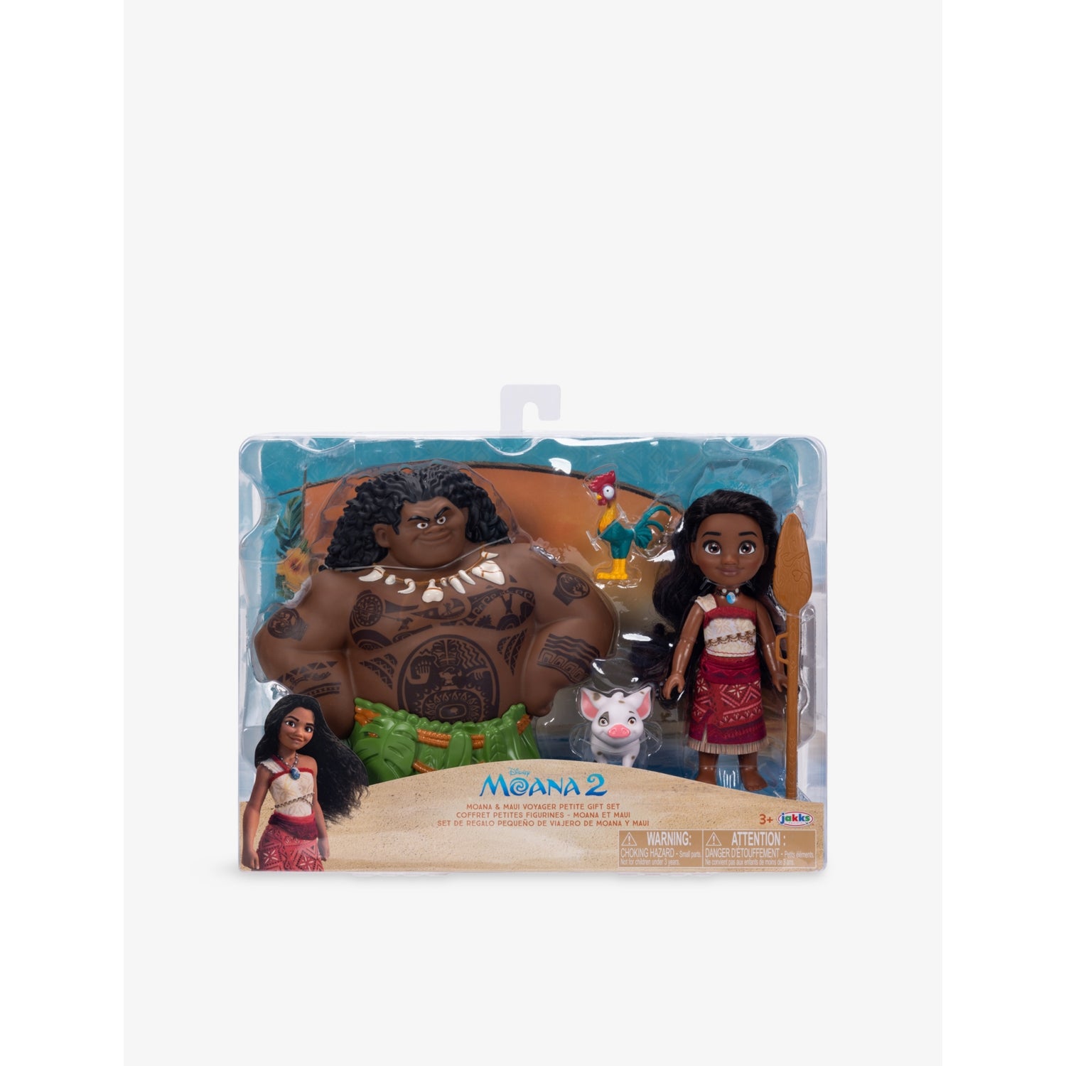 Disney Moana 2 Petite dolls set, Moana and Maui - British product