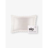 Slip silk pillowcase scalloped edge queen size (British brand)