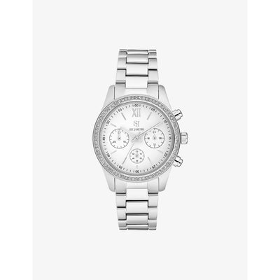 selfridges Sif Jakobs Domenica Stainless-Steel and Zirconia Quartz Watch- Buy online at McGrocer