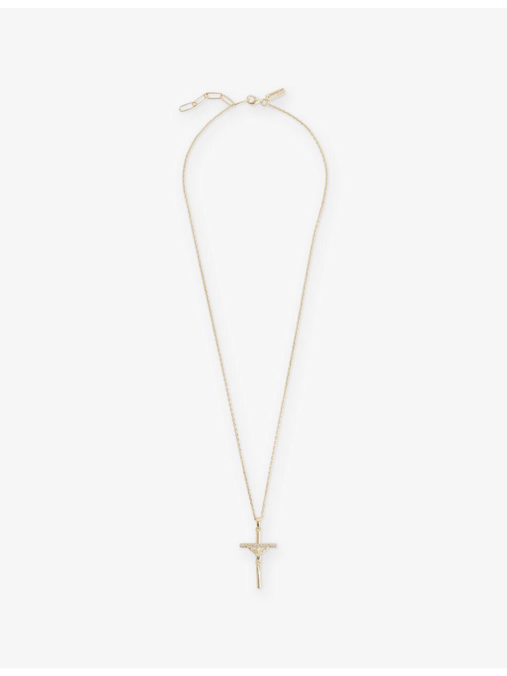 Common Lines cubic zirconia cross necklace 55cm, imported from the UK