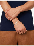 Common Lines sterling silver rope chain bracelet 17cm - British product