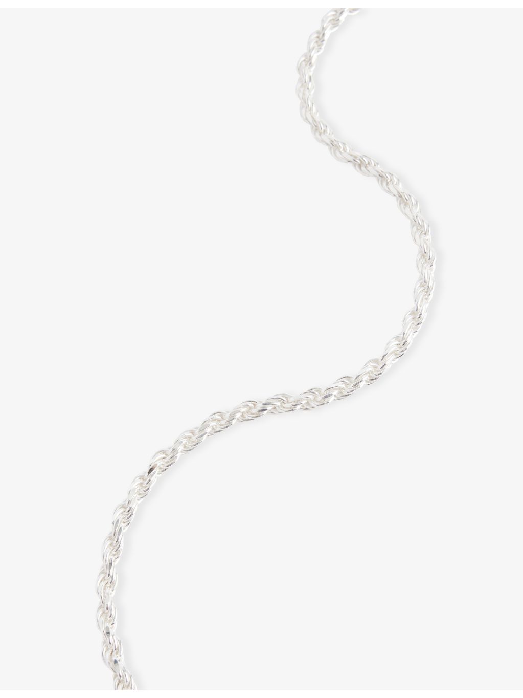 Common Lines 925 sterling silver rope chain necklace 48cm (British brand)