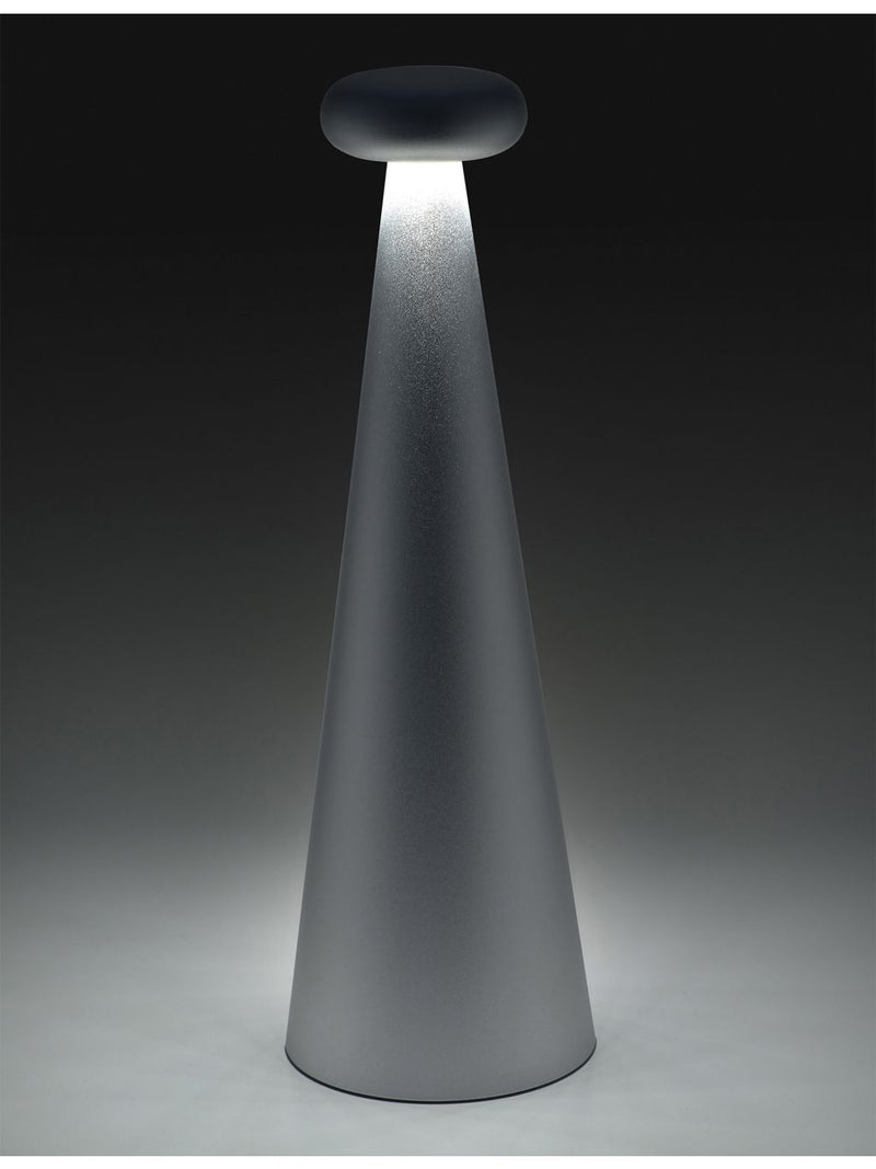 Alessi Bedin aluminium lamp with LED ring, imported from the UK