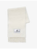 Marni alpaca-blend scarf with brand patch, 220x35cm, imported from the UK