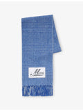Marni checked Prince of Wales wool-blend scarf 220cm, UK version
