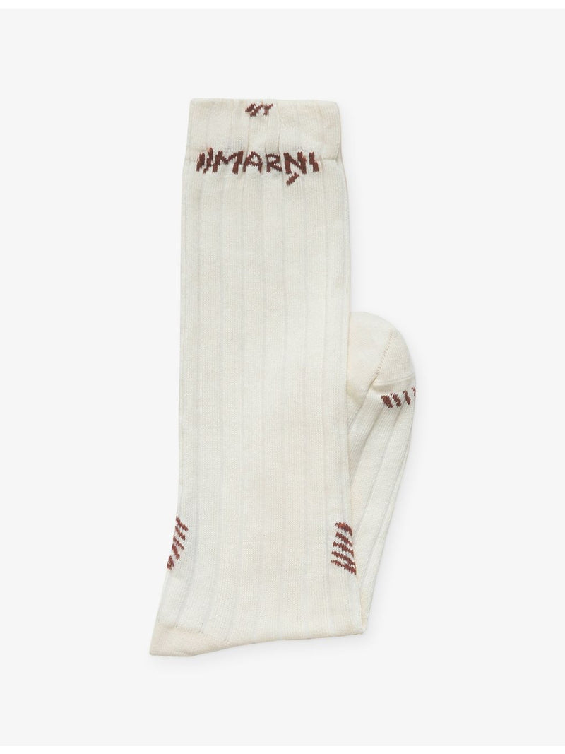 Marni embroidered cotton-blend mid-calf socks, imported from the UK