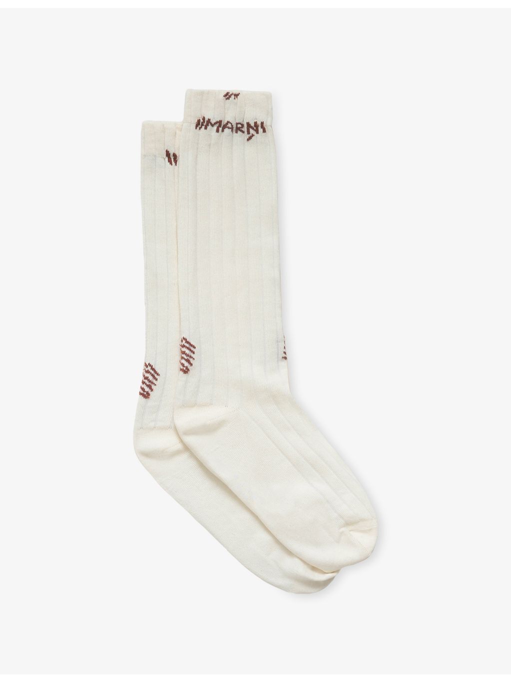 Marni embroidered cotton-blend mid-calf socks, imported from the UK
