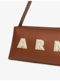 Marni Museo leather shoulder bag, baguette silhouette (British brand)