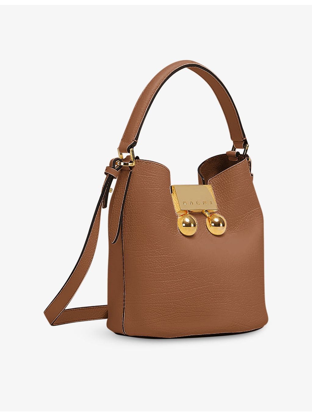 Marni Trunkeroo leather bucket bag 18cm, UK version