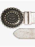 Zadig&Voltaire Western-style leather belt, imported from the UK