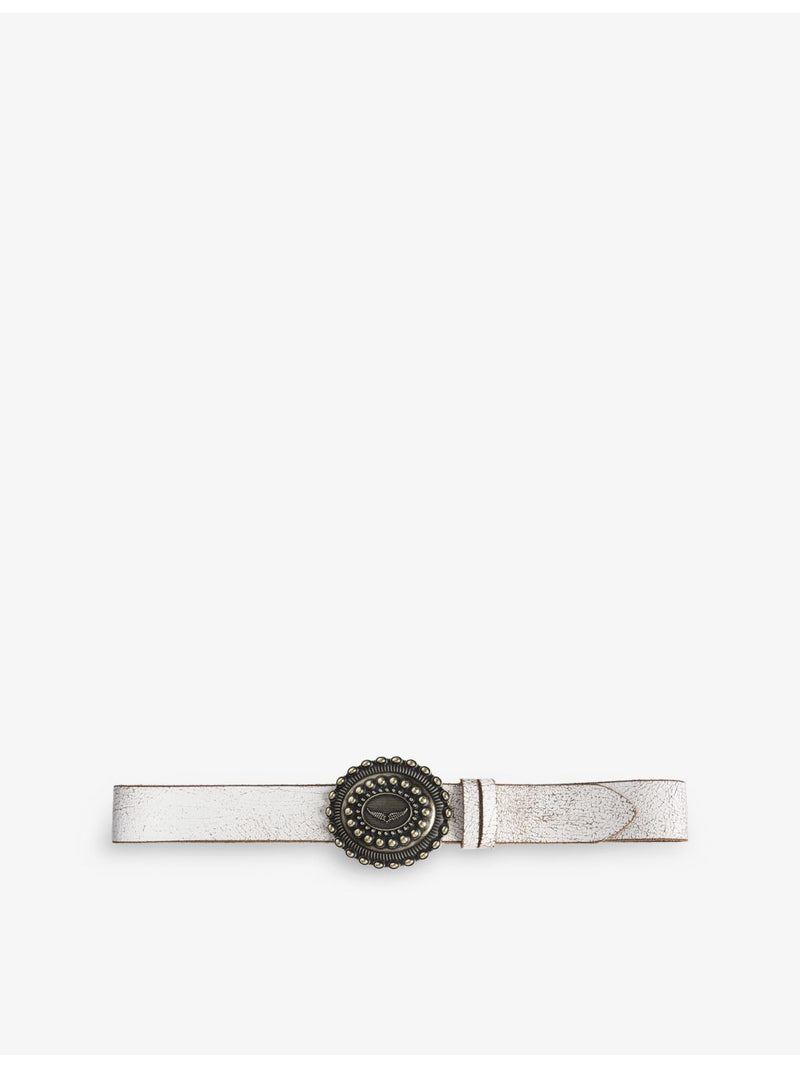 Zadig&Voltaire Western-style leather belt, imported from the UK