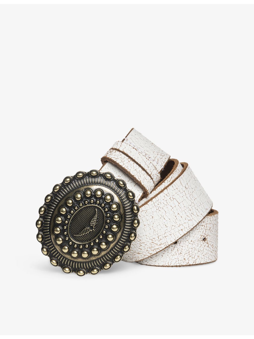 Zadig&Voltaire Western-style leather belt, imported from the UK