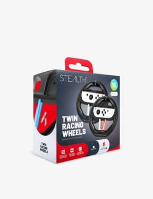 Twin racing wheels for Nintendo Switch 2 controllers, imported from the UK