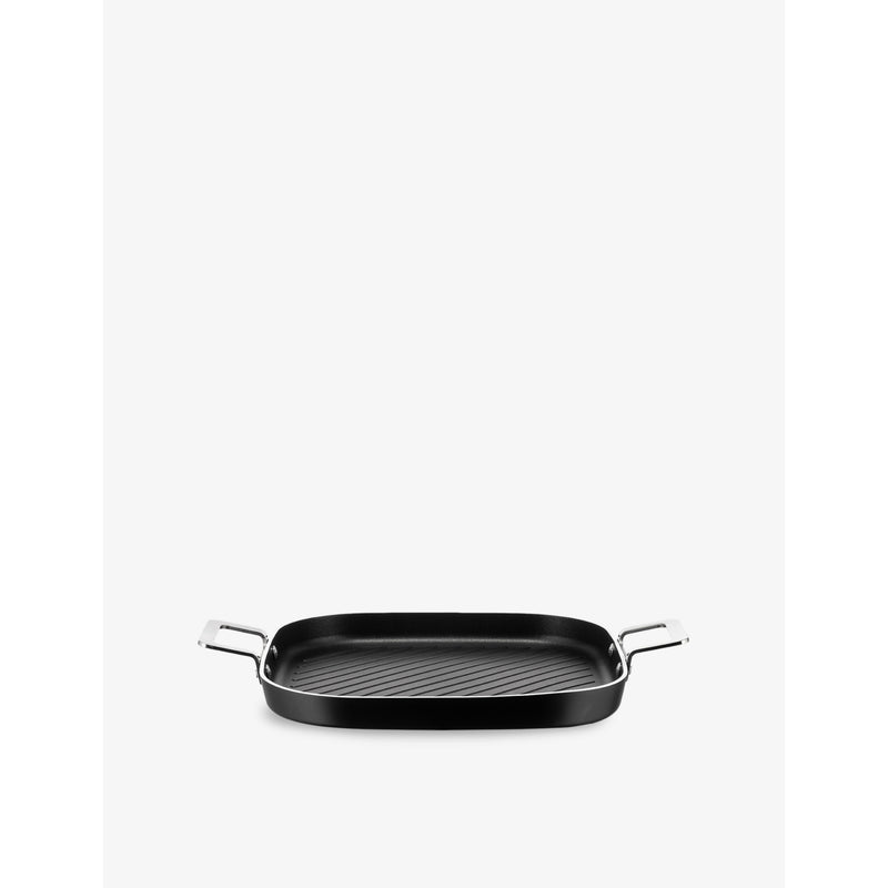 Alessi aluminium and stainless-steel grill pan 29cm - British product