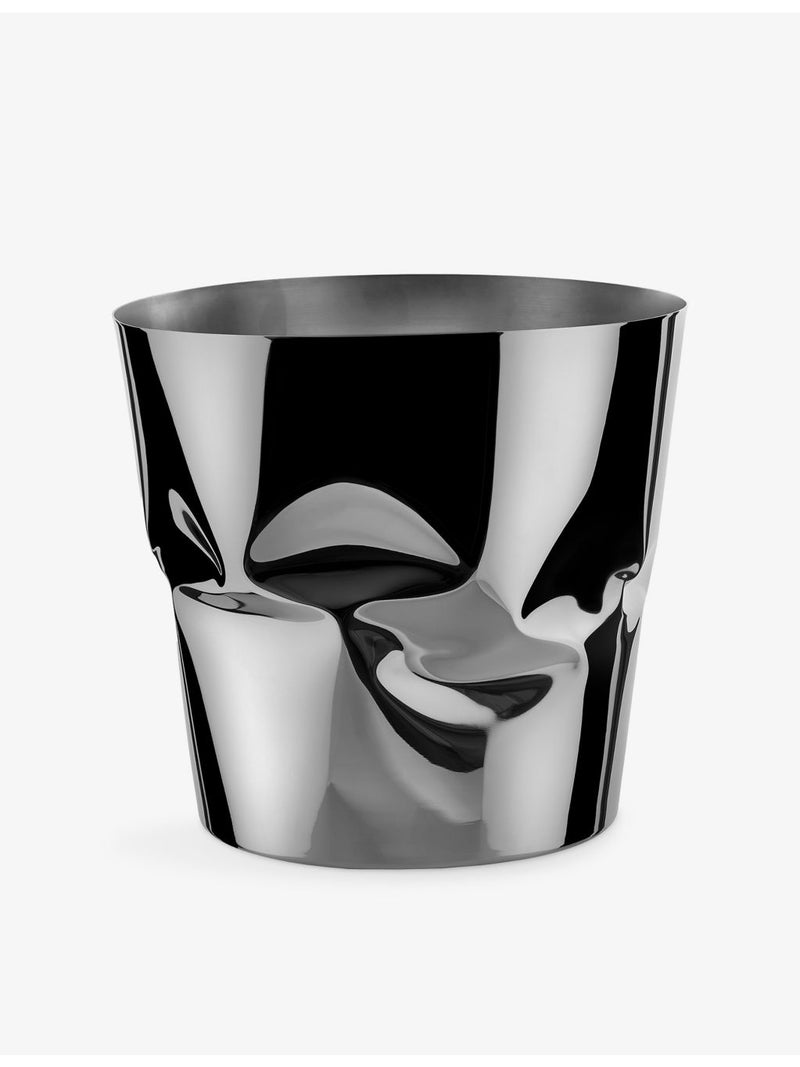 Alessi stainless steel wine cooler Compressioni 24cm (British brand)