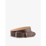 Branded Rainbow-Stitch Leather Belt - 32