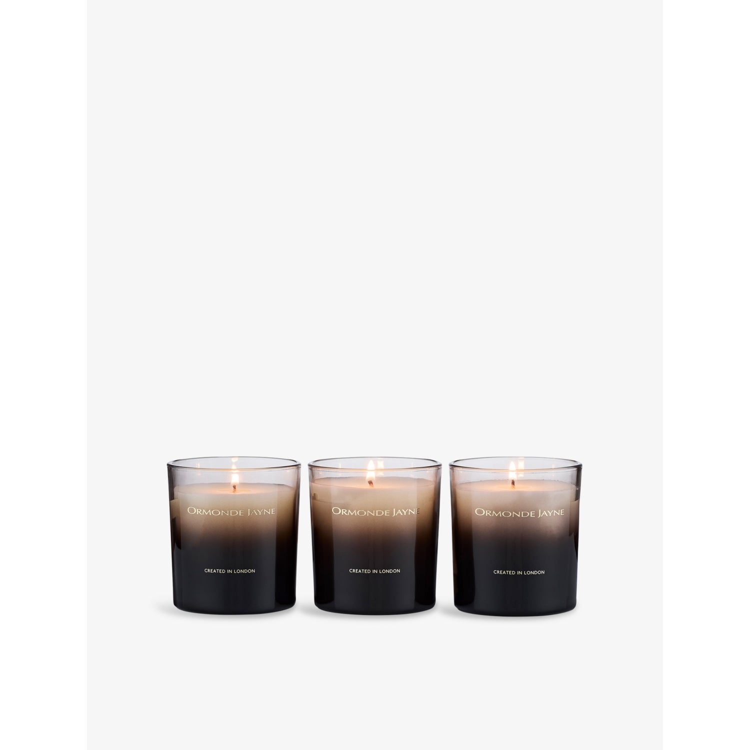 Ormonde Jayne Amberesque scented candle set of three 170g, UK version