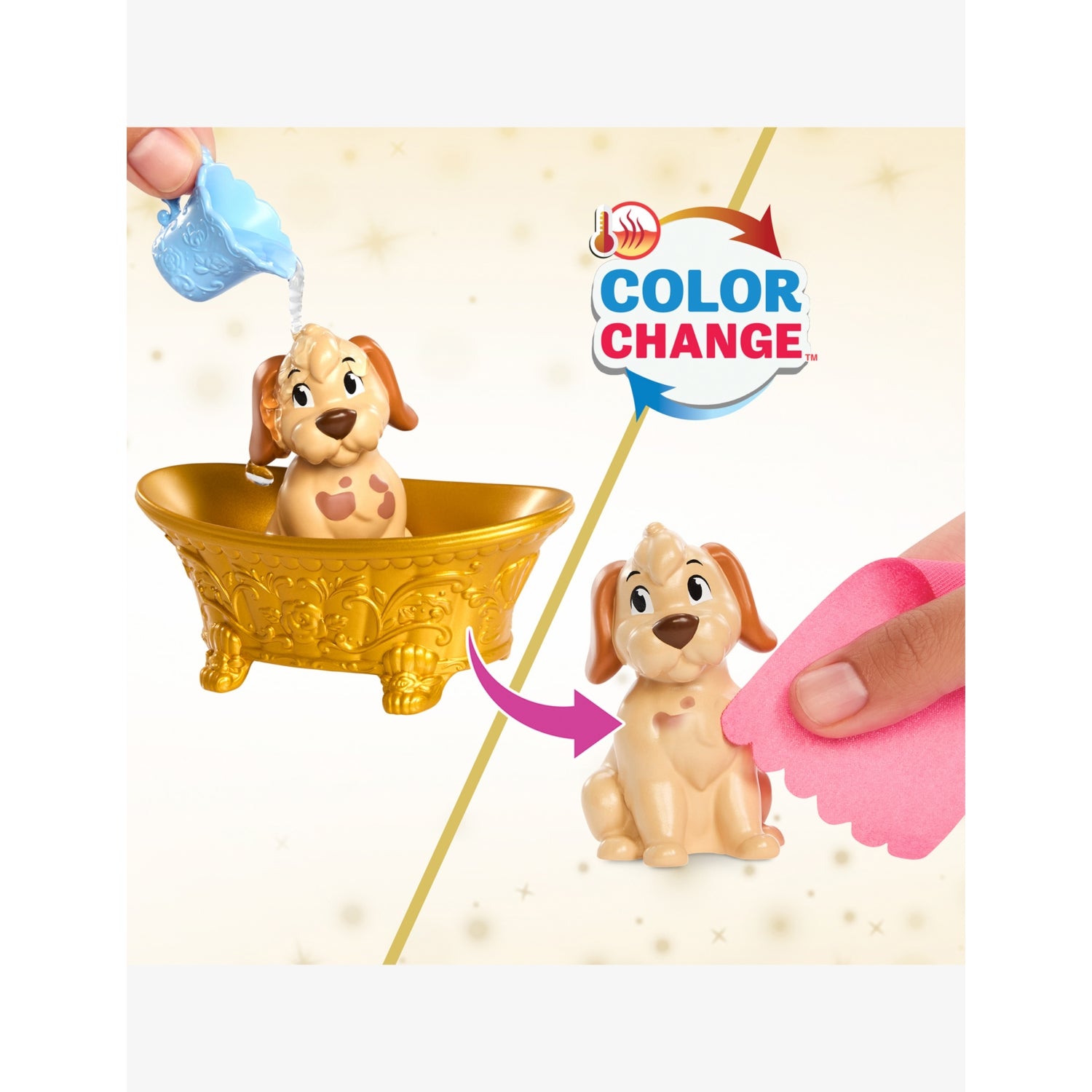 Disney Princess Belle Animal Capsule Playset bath toy, UK version