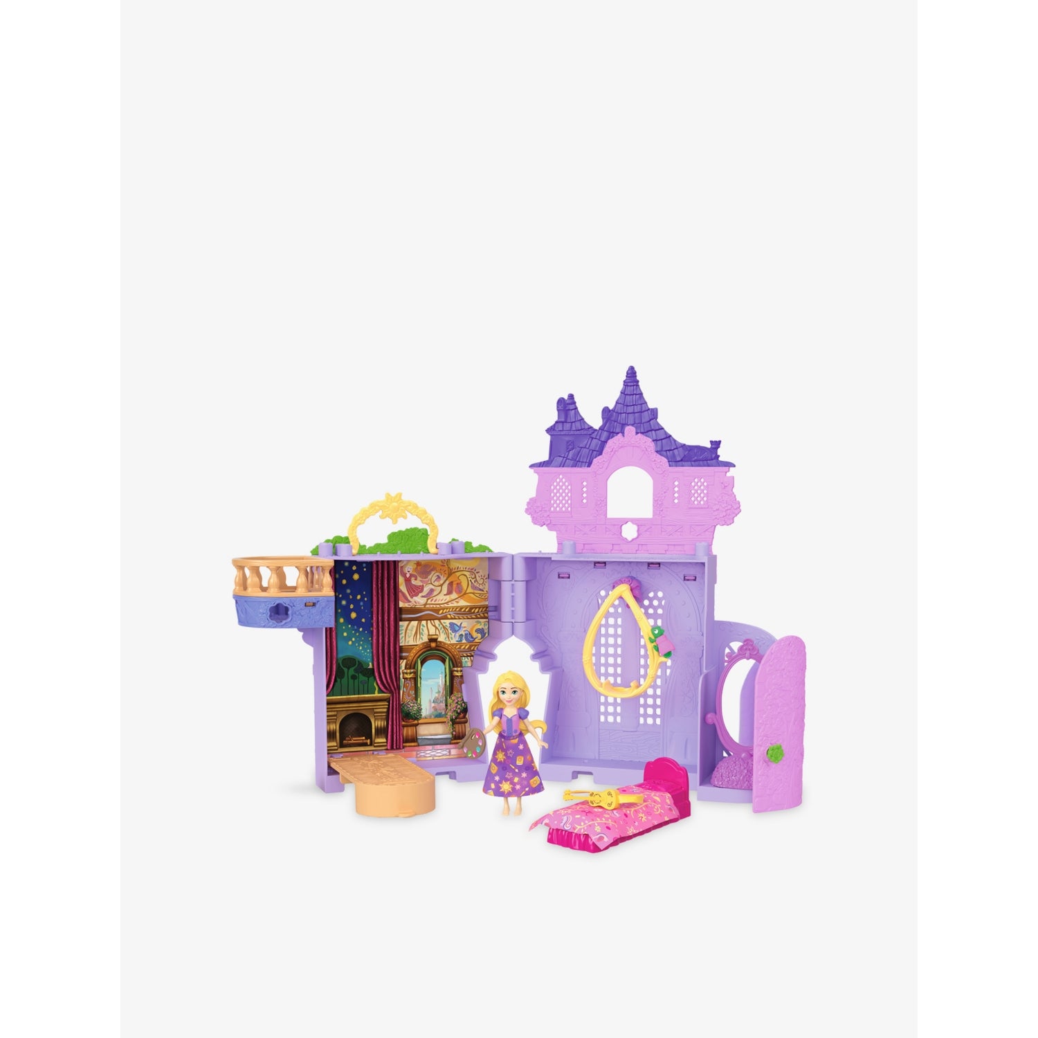 Disney Rapunzel stacking castle playset with doll - British product