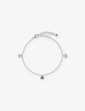 Monica Vinader MV Siren Muse Station Sterling Silver Chain Bracelet 15-19cm