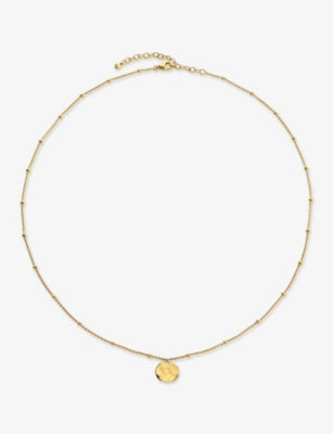 Monica Vinader disc necklace 18ct gold vermeil - British product