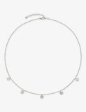Monica Vinader Siren Muse Station Sterling Silver Necklace 41-46cm