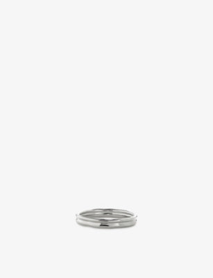 Monica Vinader Siren Muse Sterling Silver Stacked Ring