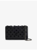 Christian Louboutin Paloma Loubinthesky spike leather clutch bag (British brand)