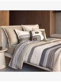 BOSS double duvet cover modernist stripe print (British brand)