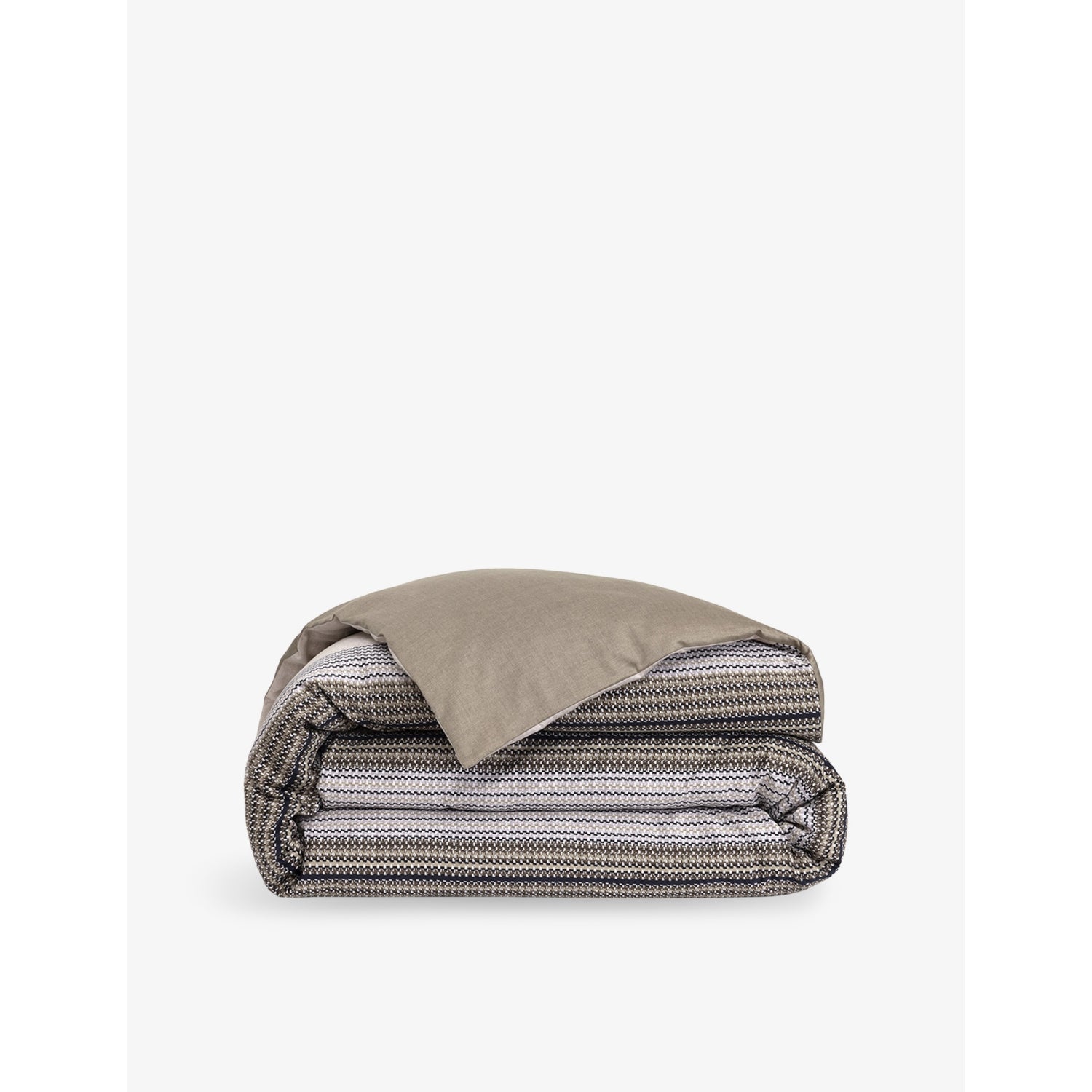 Modernist Stripe-Print Double Cotton Duvet Cover - Double