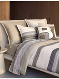 BOSS Modernist Stripe double cotton flat sheet - British product
