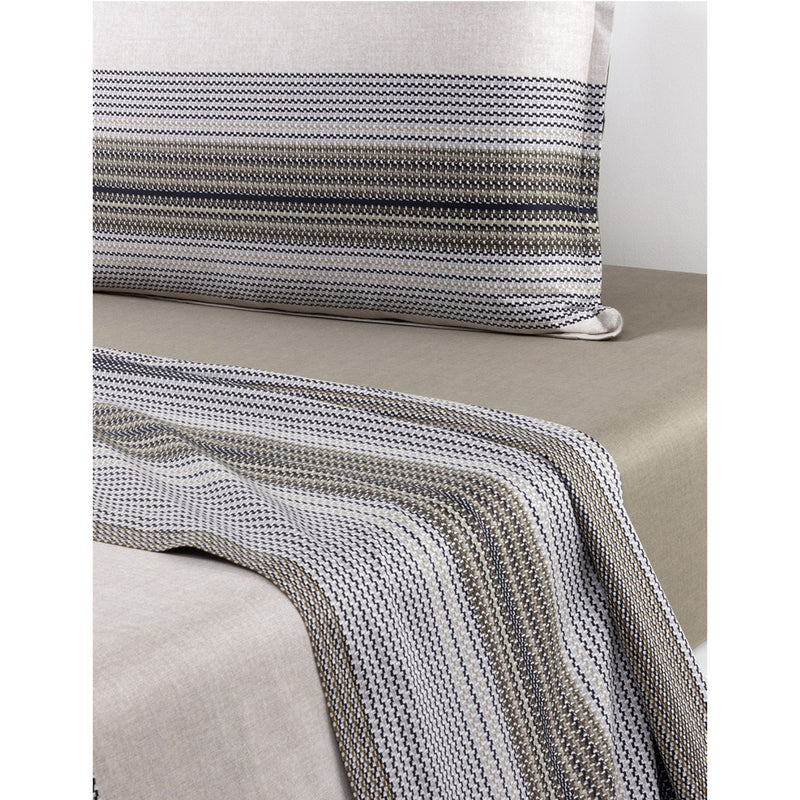 Modernist Stripe Double Cotton Flat Sheet - Double