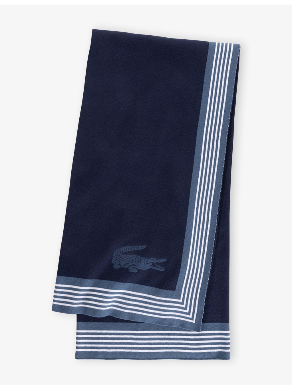 Lacoste throw blanket jacquard plaid 130x170cm, imported from the UK