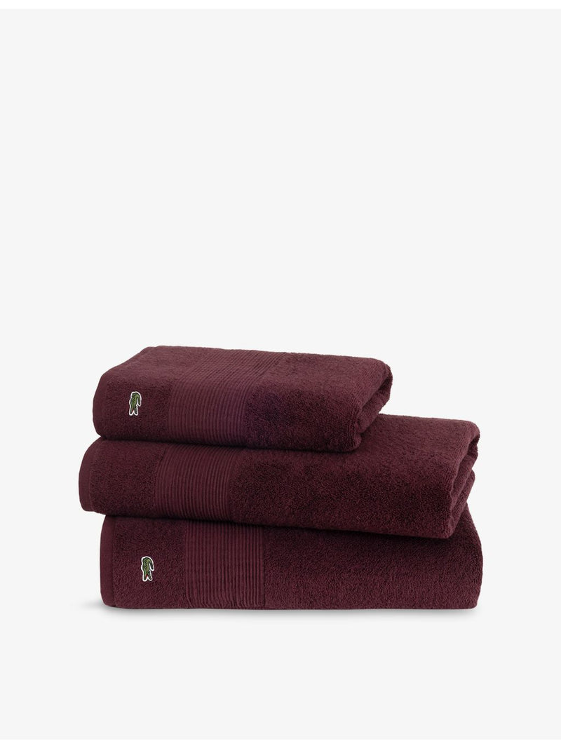 Lacoste cotton towels in guest, hand and bath sizes (British brand)