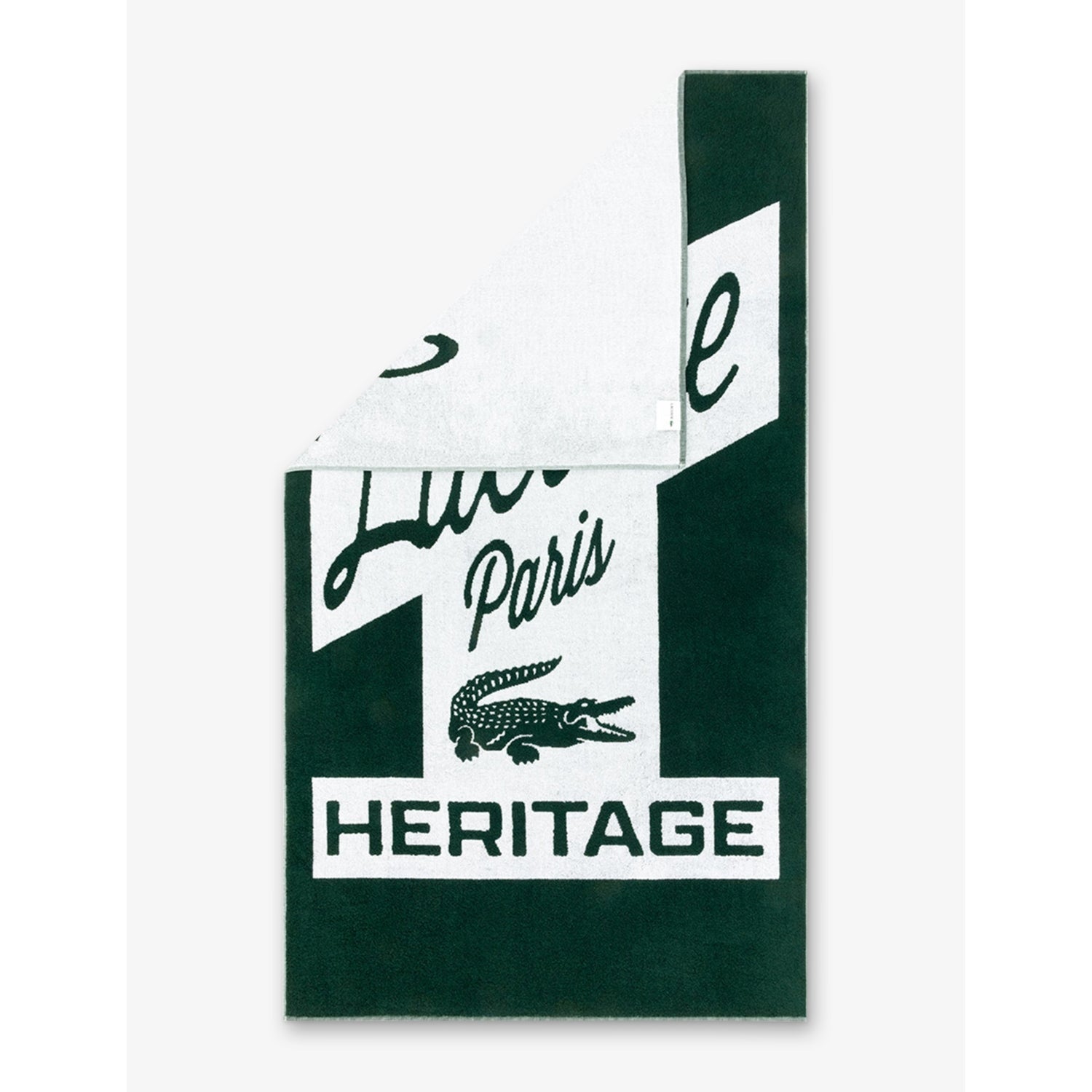 Lacoste L Rétro cotton beach towel 60x160cm, imported from the UK
