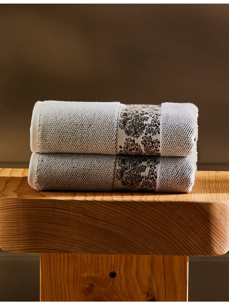 Yves Delorme Paysages cotton bath towel 140x70cm (British brand)