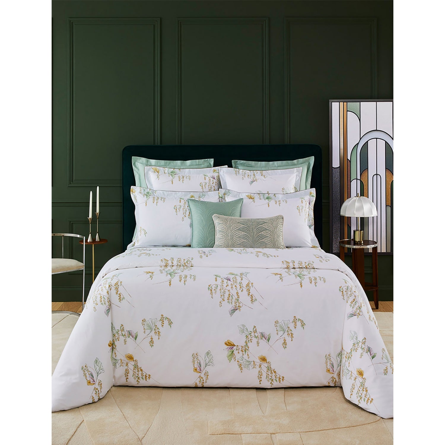 Yves Delorme Pollen Oxford pillowcase 50cm x 75cm (British brand)