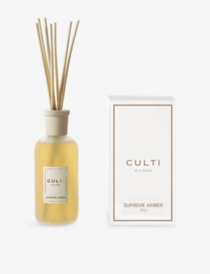 Culti Supreme Amber reed diffuser set 250ml, UK version