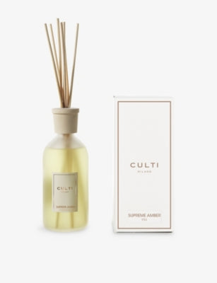 Culti Supreme Amber reed diffuser set 500ml, imported from the UK