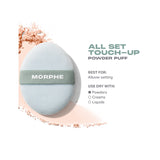 Morphe All Set Touchup Powder Puff for makeup setting, (British brand)