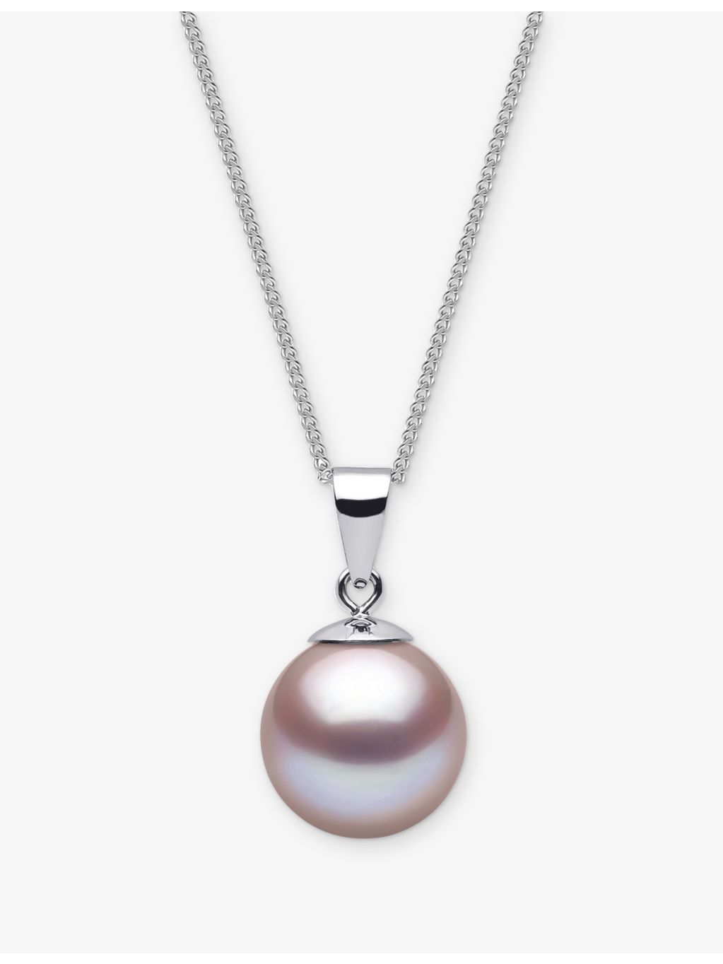 Yoko London pink freshwater pearl pendant 9mm, imported from the UK