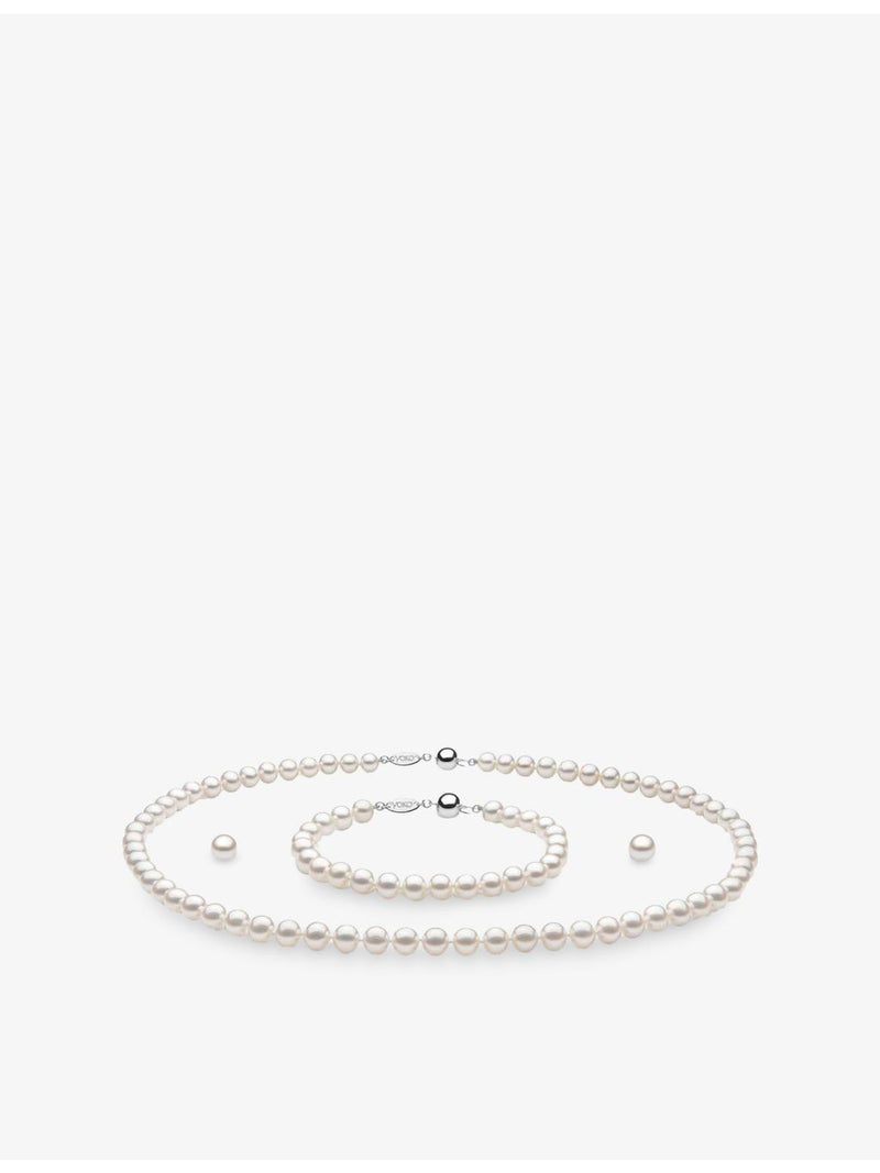 Yoko London 18ct white-gold freshwater pearl set, UK version