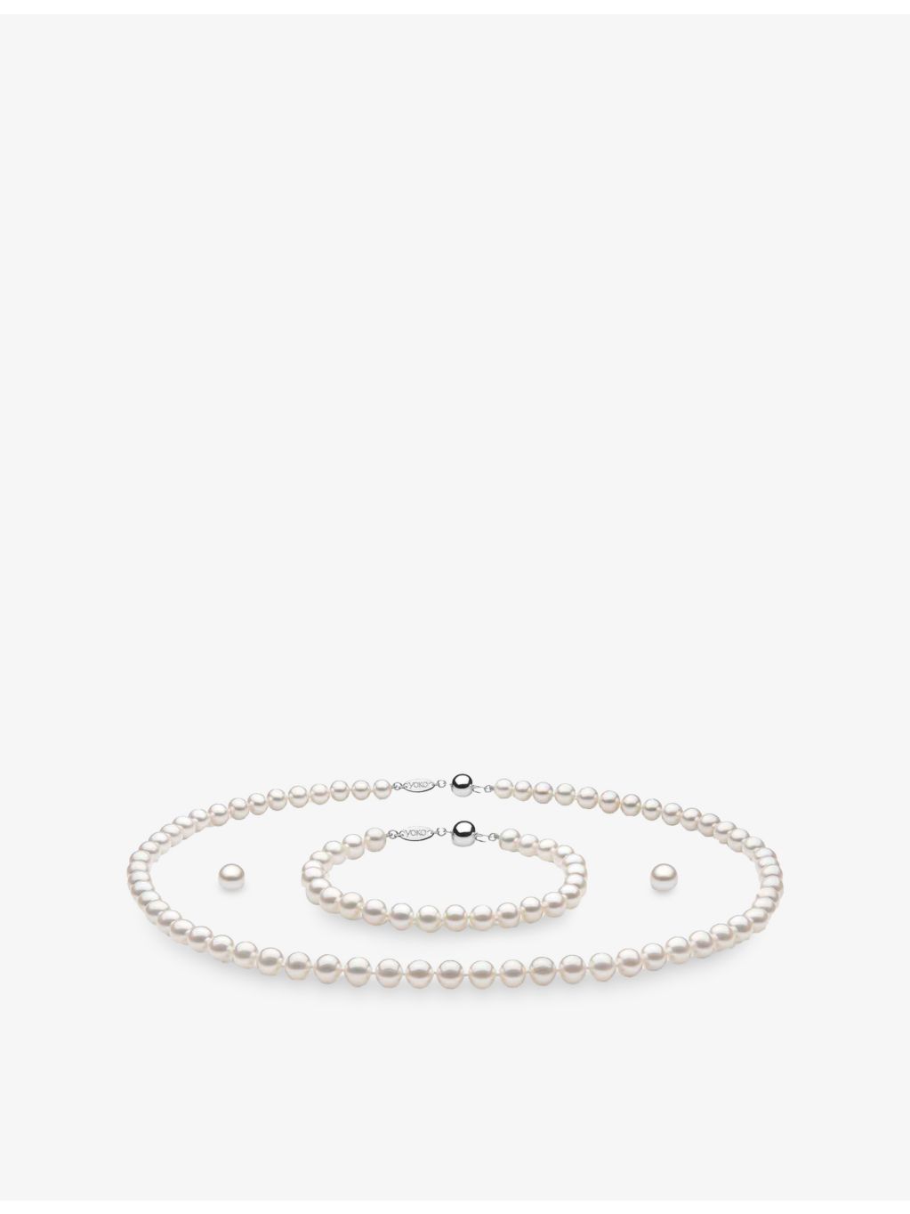 Yoko London 18ct white-gold freshwater pearl set, UK version