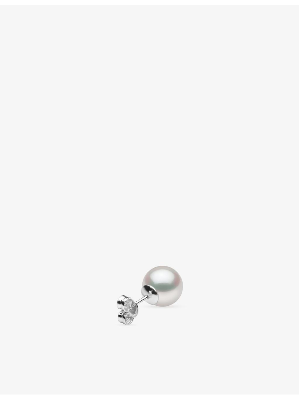 Yoko London 18ct white gold pearl stud earrings 10-11mm - British product