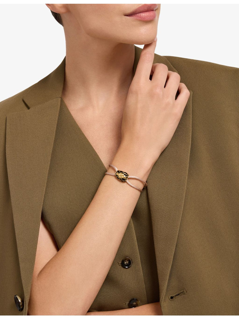 Bulgari Serpenti Forever yellow gold-plated brass bracelet, imported from the UK