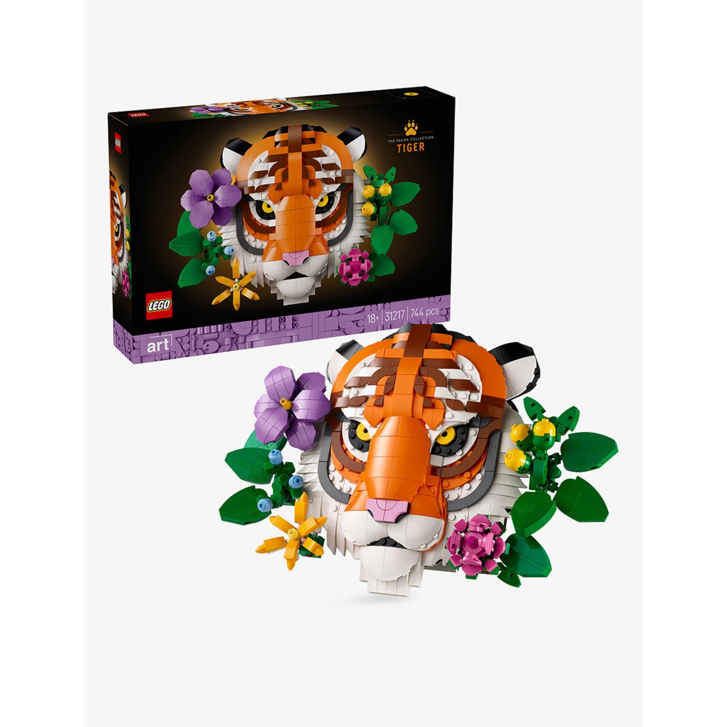 LEGO Art The Fauna Collection Tiger playset 744 pieces, UK version
