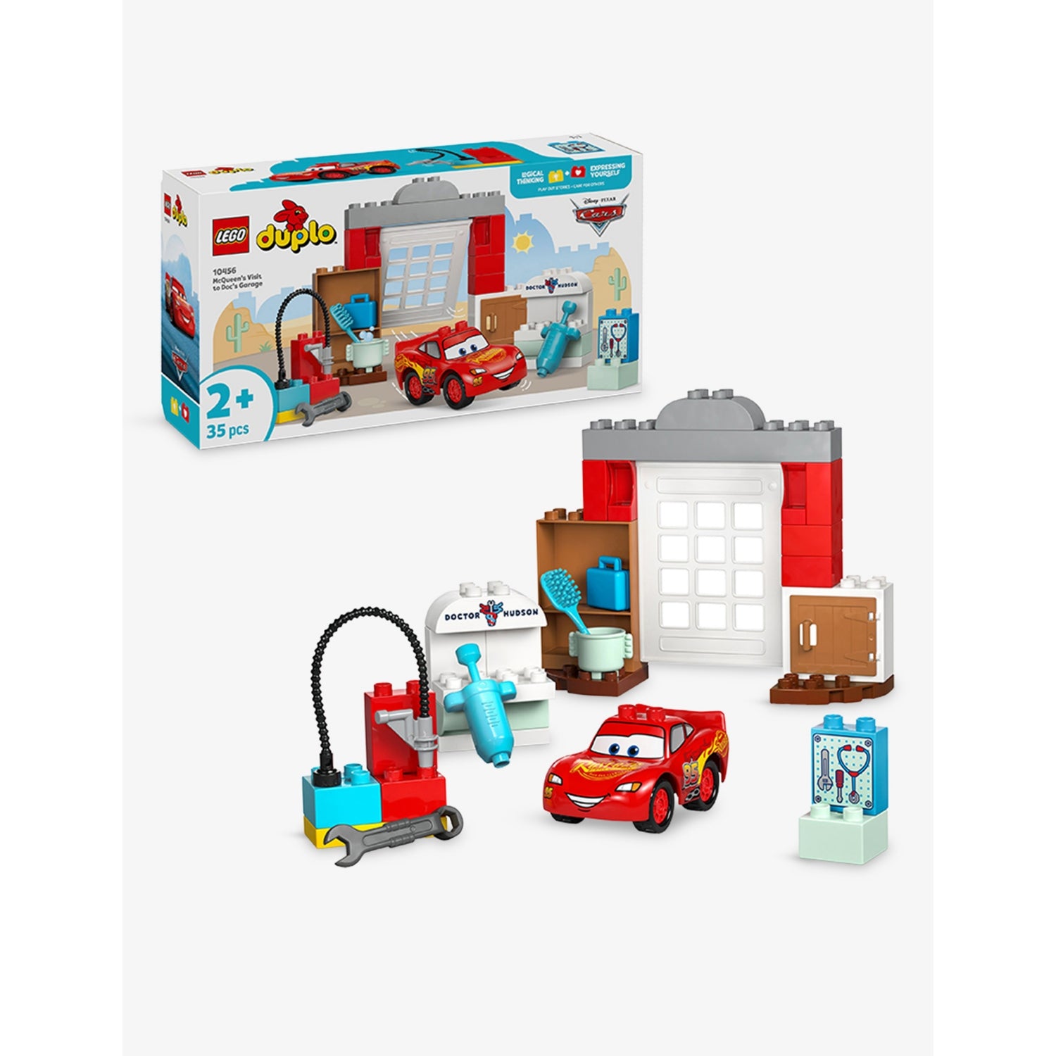 LEGO DUPLO McQueen's Visit to Doc's Garage playset - British product