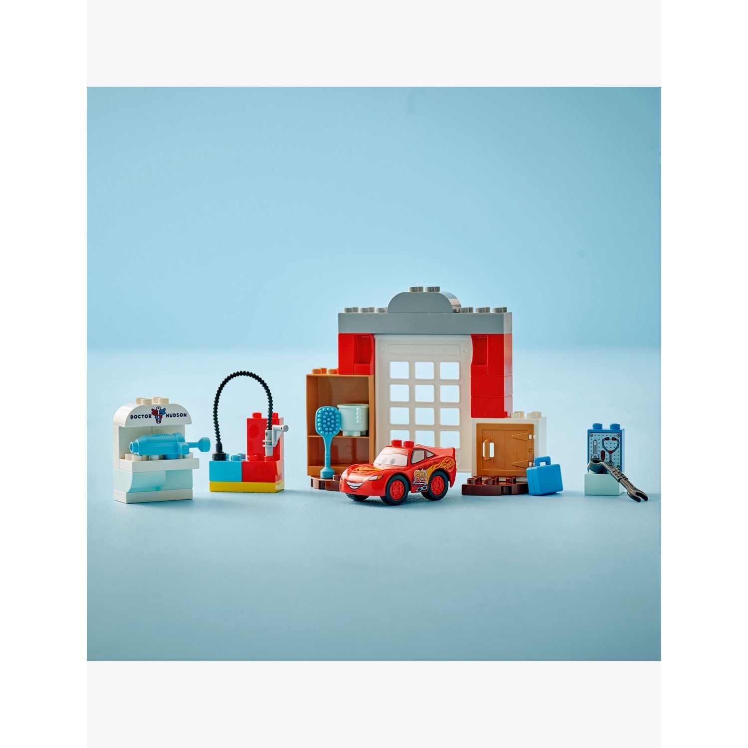 LEGO DUPLO McQueen's Visit to Doc's Garage playset - British product