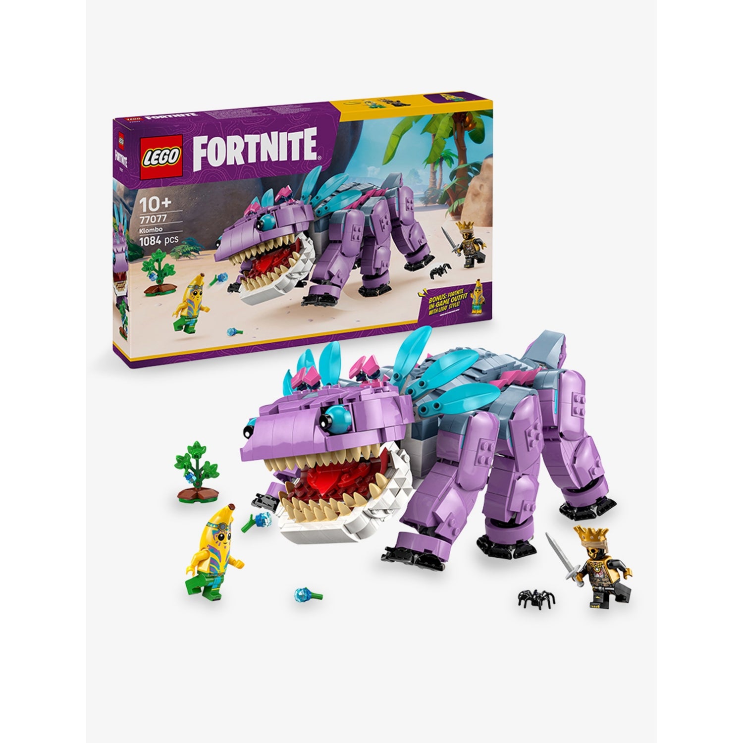 LEGO Fortnite Klombo 77077 building set, imported from the UK